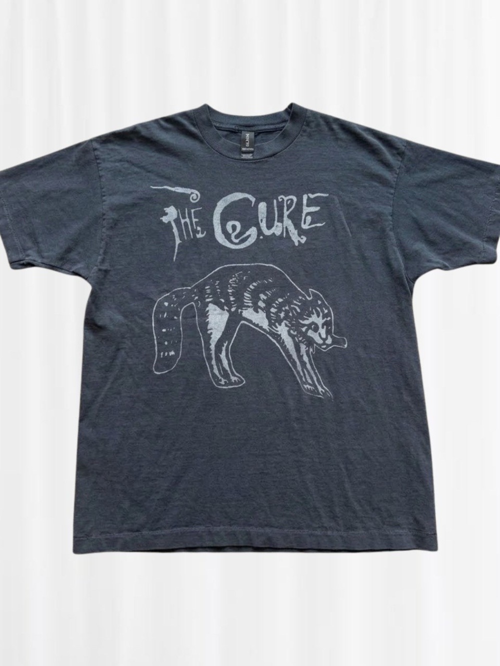 Gildan Black The Cure Band Graphic Tee